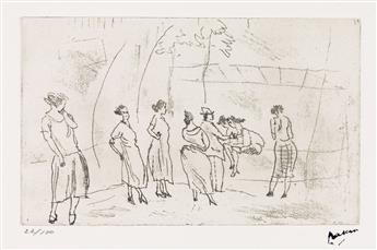 JULES PASCIN Group of 6 etchings.